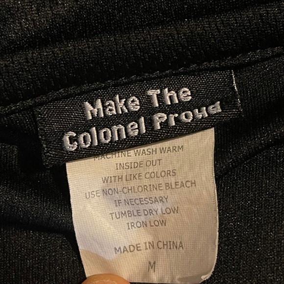 KFC Make The Colonel Proud Black Short Sleeve Polo Shirt Men's Size M Polyester - Picture 3 of 8